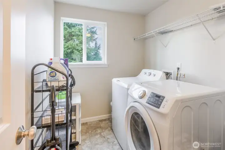 Upstairs laundry room