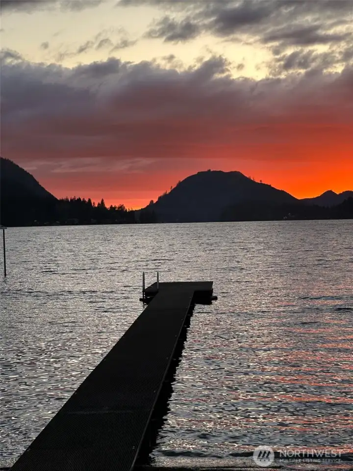 The west facing sunsets from this end of the lake are truly spectacular.