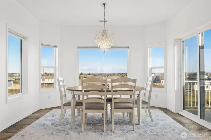 From the top floor dining room you can see for miles, stunning territorial views!