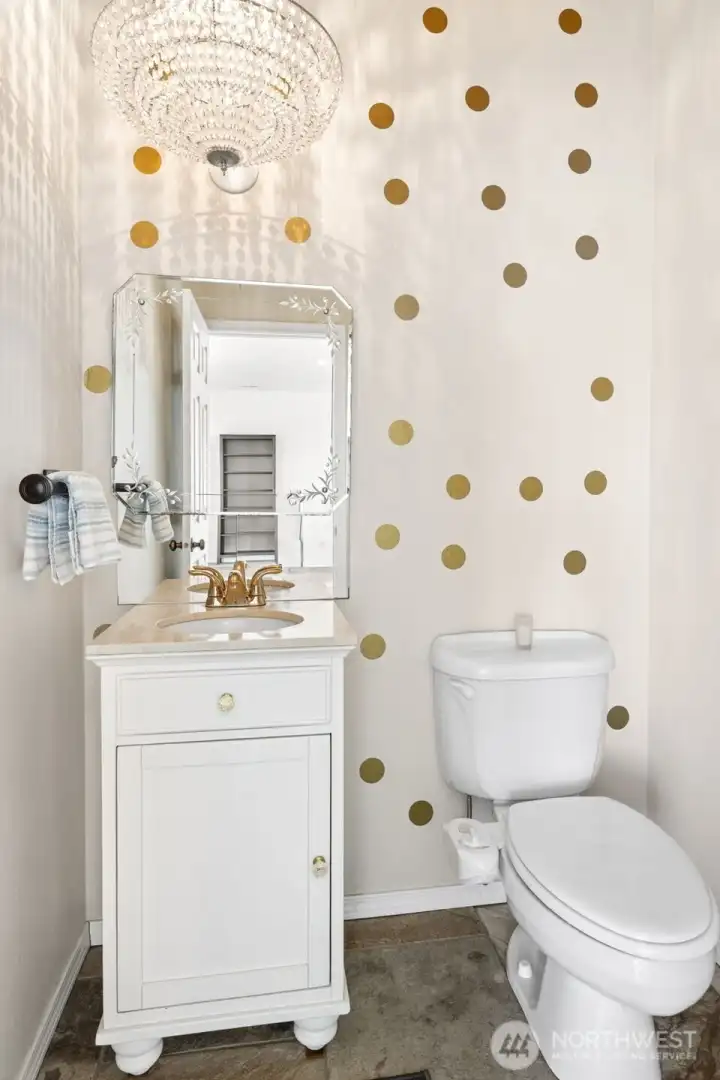 Top floor powder room.