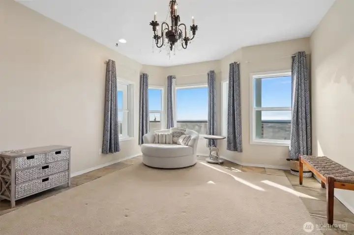 The second primary suite with ocean views is a room you'll never want to leave!