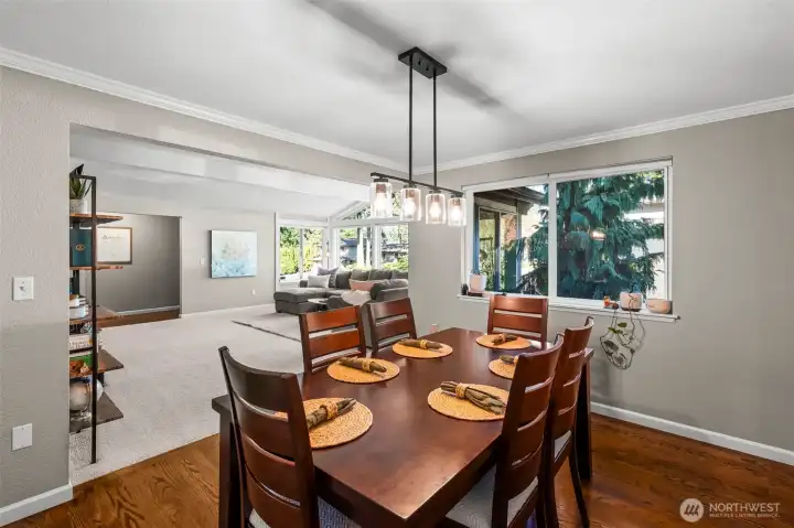 Formal dining space