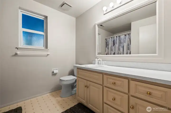 lower level 3/4 bathroom