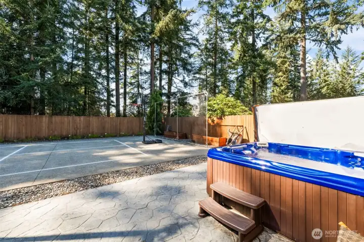 Beautiful stamped concrete.