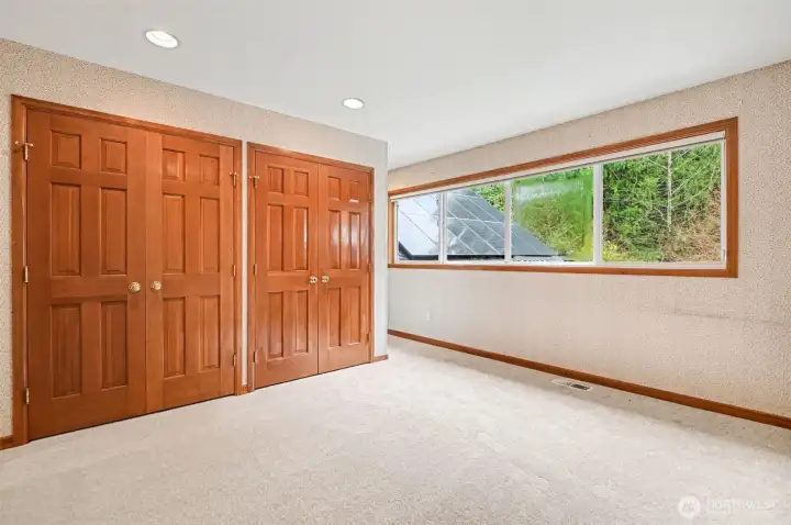 One of four upstairs bedrooms.
