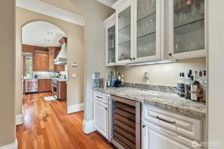 Butler’s pantry off the dining room.