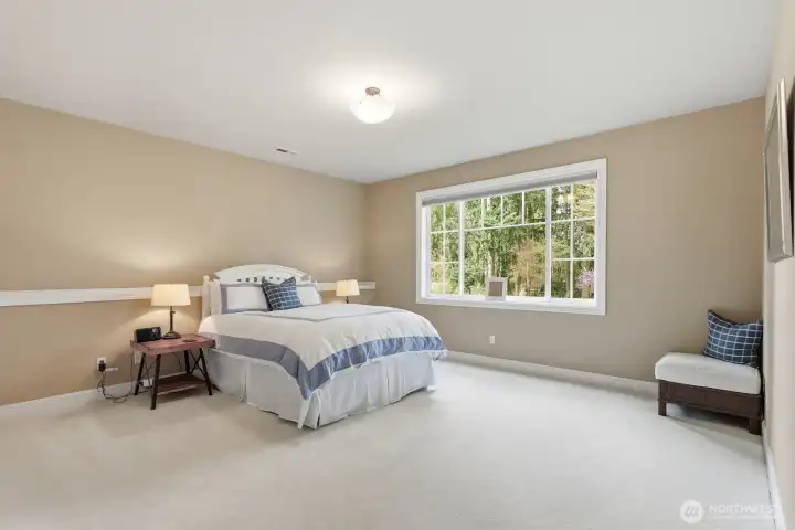 Very large bedroom #5 with 9’ ceilings.