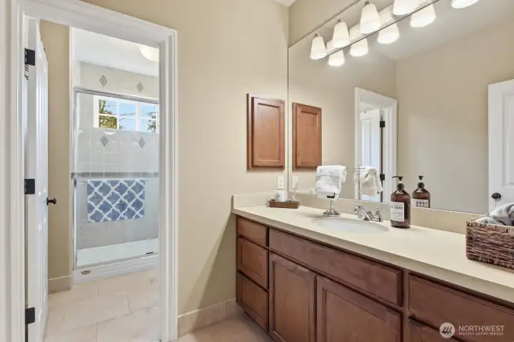 Lower level bathroom.