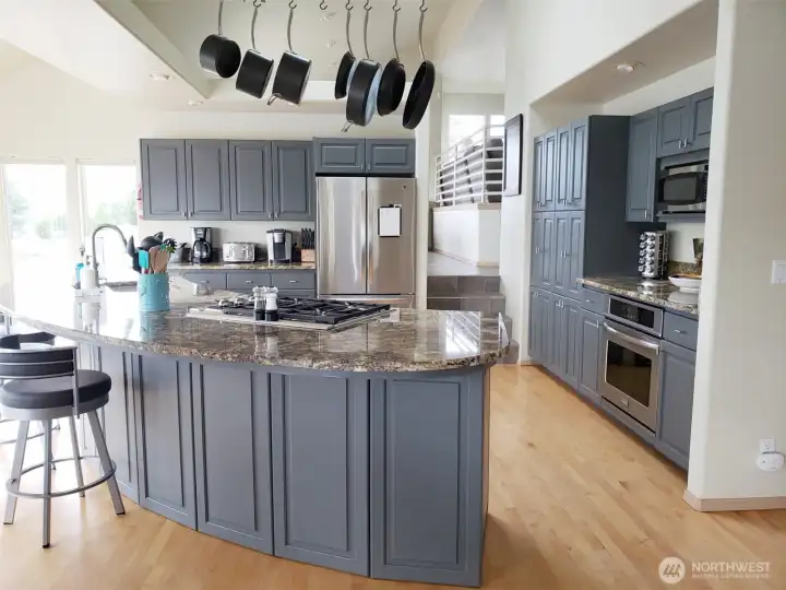 spacious chefs kitchen