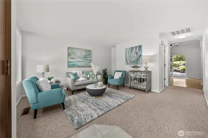 Light, bright and open floor plan