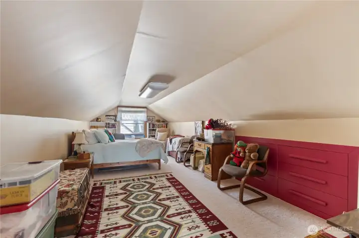 VERY large bedroom upstairs. I can just see a play kitchen and lots of Lego here VERY large bedroom upstairs. I can just see a play kitchen and lots of Lego here