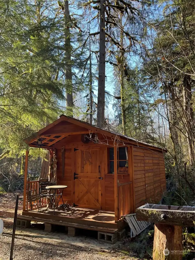 Cedar outbuilding