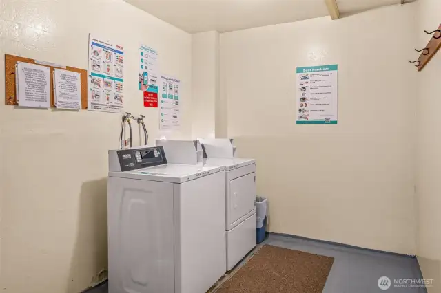 Laundry facility on same floor as unit.