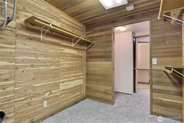 Walk In Cedar Closet