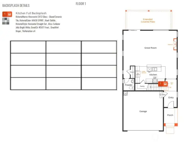 Backsplash Main Floor