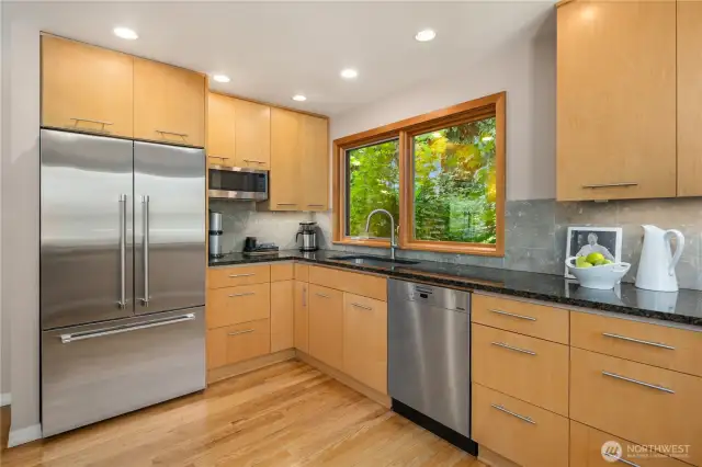 Updated Kitchen with Fisher Paykell refrigerator