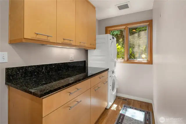 Main level laundry & storage