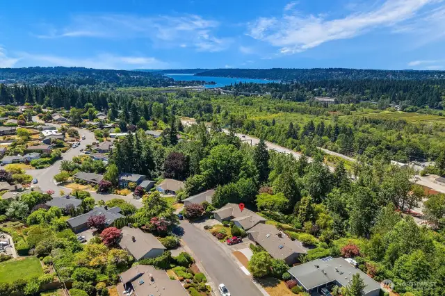 Lake Washington nearby