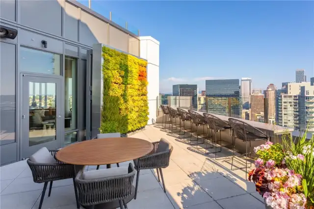 Southern Terrace on 40th floor. Has 2 bbq's.