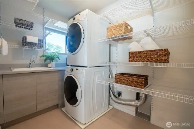 Utility room on 2nd level with guest bedrooms