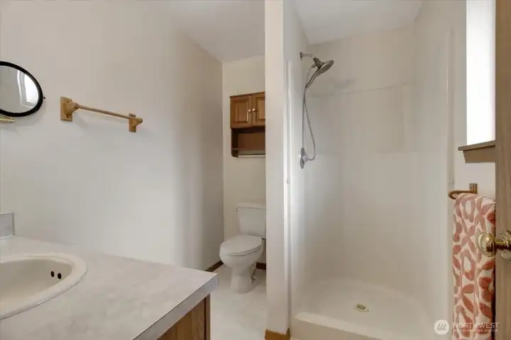 Primary bathroom.