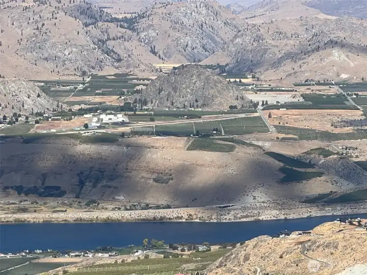 Over see the Chelan Airport from this amazing off grid property.