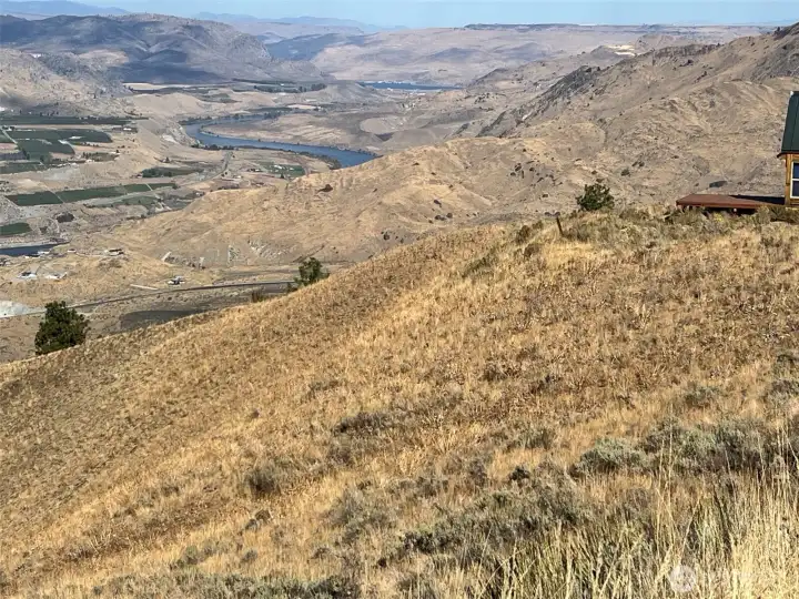 Looking up the Columbia River from this 5 acre property.