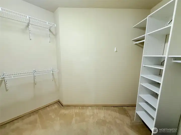 Walk-in Closet with storage