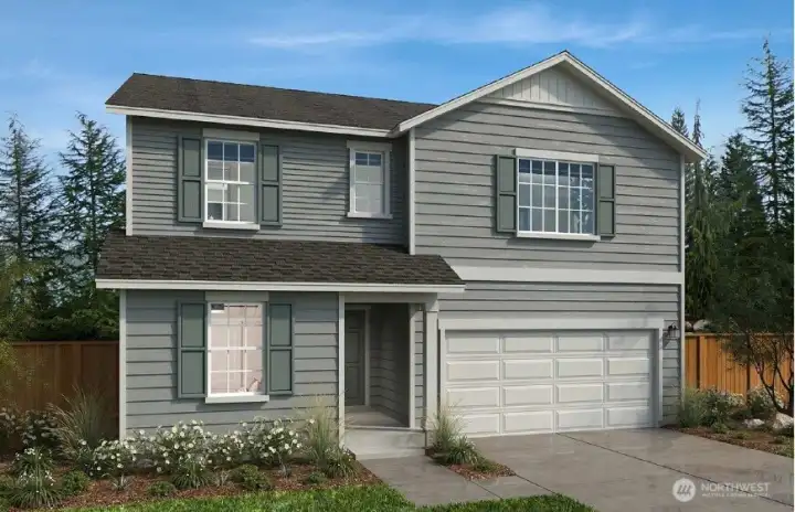 Elevation A rendering not of actual home