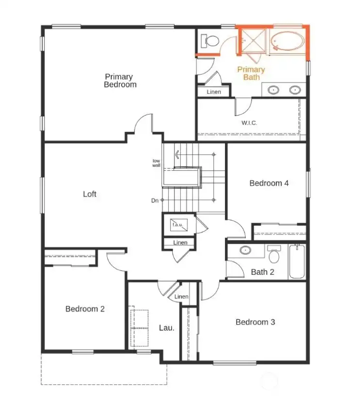 Photo of layout not of actual home