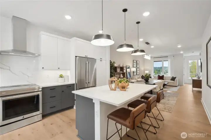 Pictures of Model home. Not pictures of actual home. Features, colors, layout may vary.