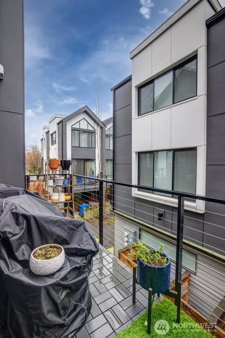 Main floor patio off the kitchen.