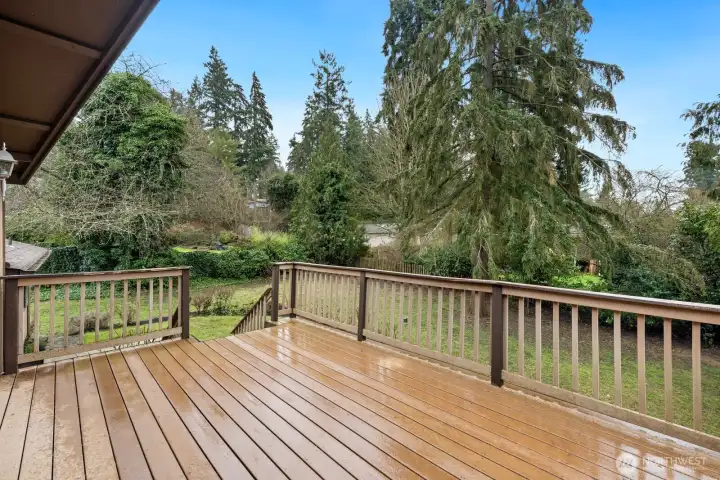 Large deck off bonus room