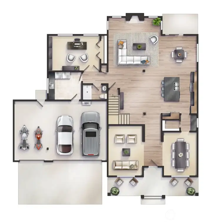 Expanded Aspen floor plan. Builder reserves right to make changes  and/or revisions.