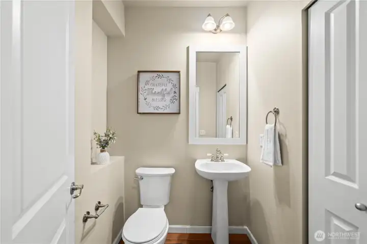 Powder Room with Liner Closet