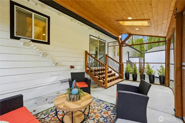 Another alternate view of outdoor covered area, you can see that there is so much additional space to be utilized in this area