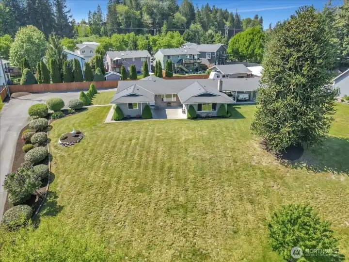 Over view of front approach