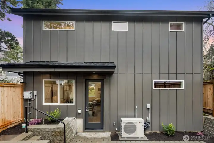 View of the home from the back side.