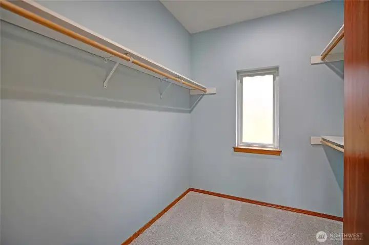 Primary walk-in closet