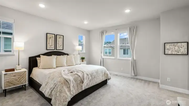 Expansive primary suite