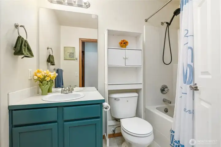 Main level full bathroom.