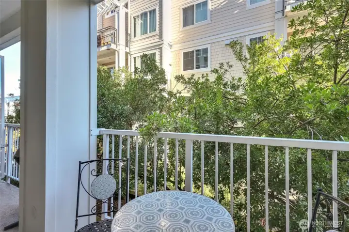 Private balcony.