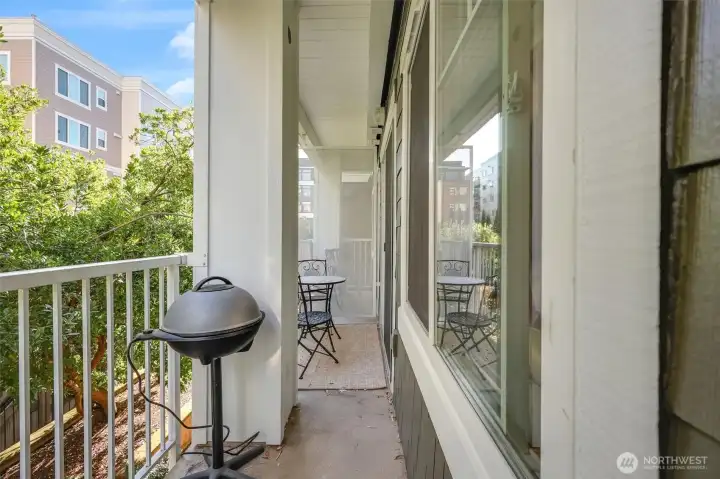 Private balcony.