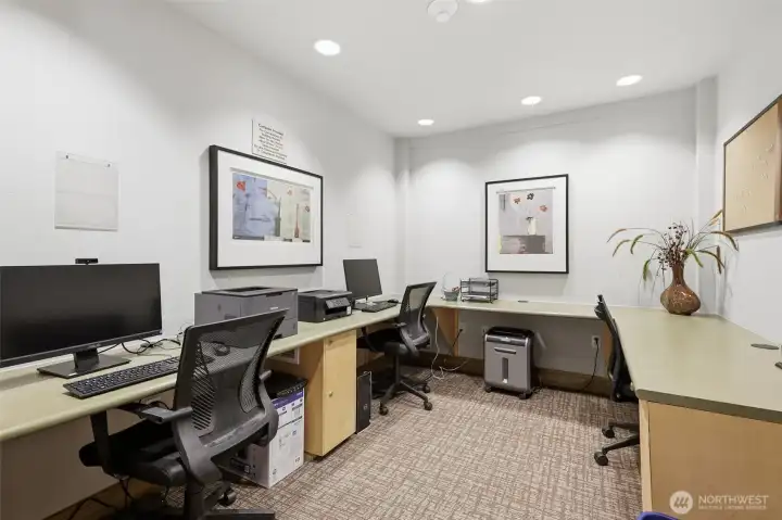 Business center.