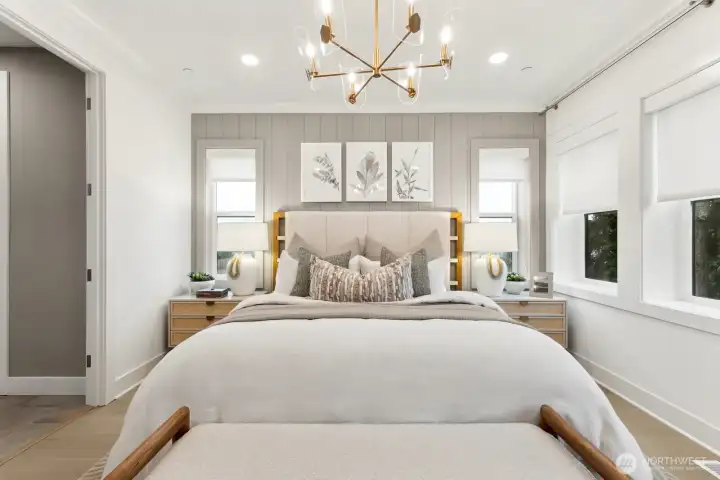 Primary suite (Facade, Ext Colors, Interior Photos & Floor Plans for illustrative purposes only. Actual Facade, Ext Colors, Interiors & Floor Plans may differ.)