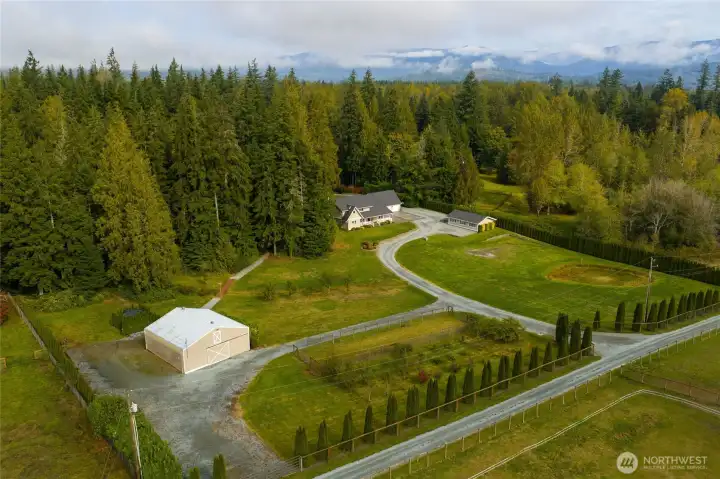 Ideally located on private road shared with one neighbor.