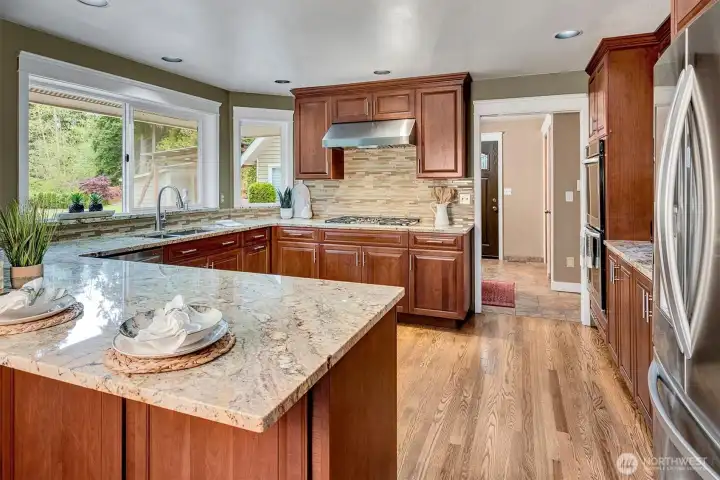 Well thought out kitchen designed for efficiency and flow