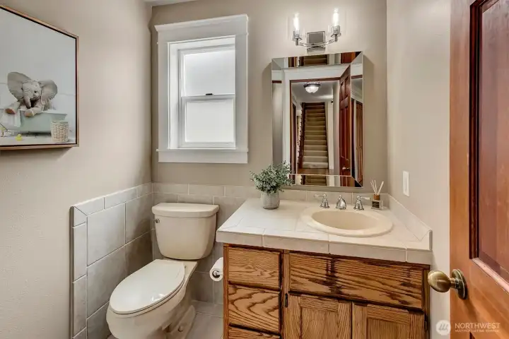 Downstairs half bath