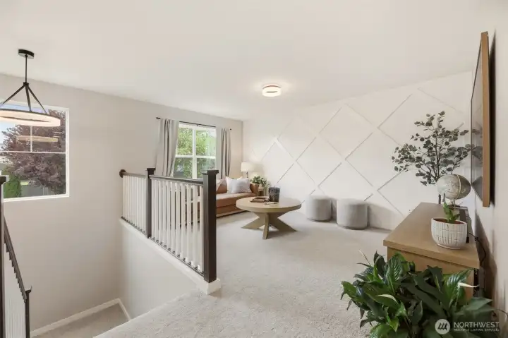Upstairs loft area