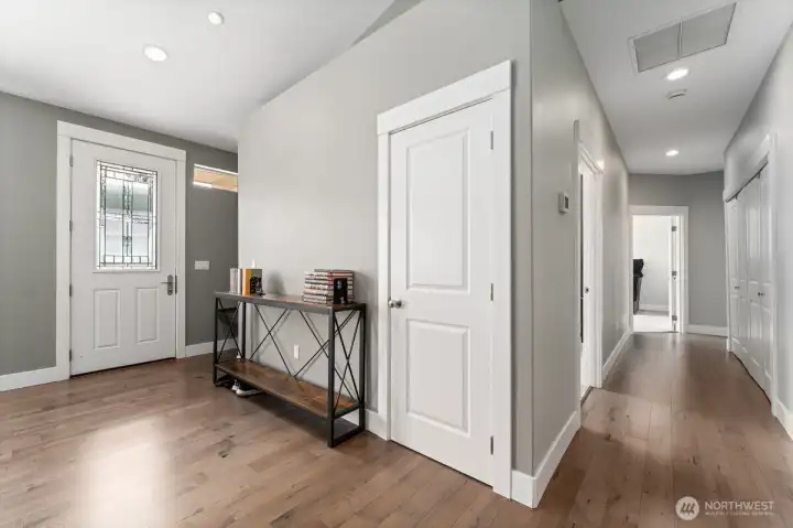 The entry offers a warm first impression and seamless flow into the main living areas and the rest of the home. The entry offers a warm first impression and seamless flow into the main living areas and the rest of the home.